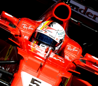 Première ligne « rouge Ferrari » en Hongrie (F1)