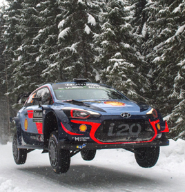 WRC, Suède, étape 1, les Hyundai en triplé (Rallyes)