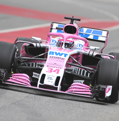 La Force India VJM11, dernière monoplace 2018 a s’afficher à Barcelone (F1)
