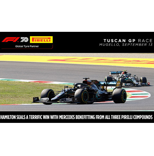 GP de Toscane, mouvementé, Mercedes réalise le doublé, Hamilton vainqueur