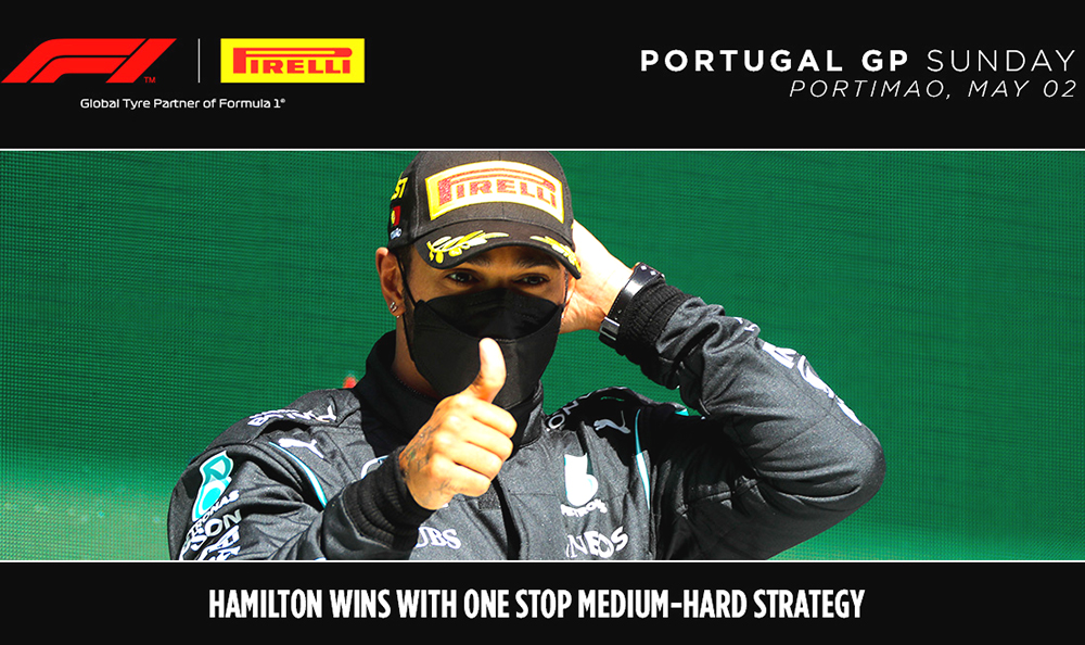 Hamilton remporte la victoire au Portugal