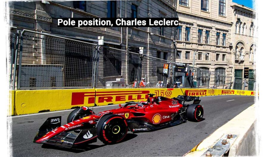 Grand Prix d’Azerbaïdjan, Charles Leclerc vole vers la pole.