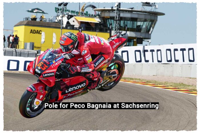 MotoGP : Bagnaia s’offre la pole au Sachsenring