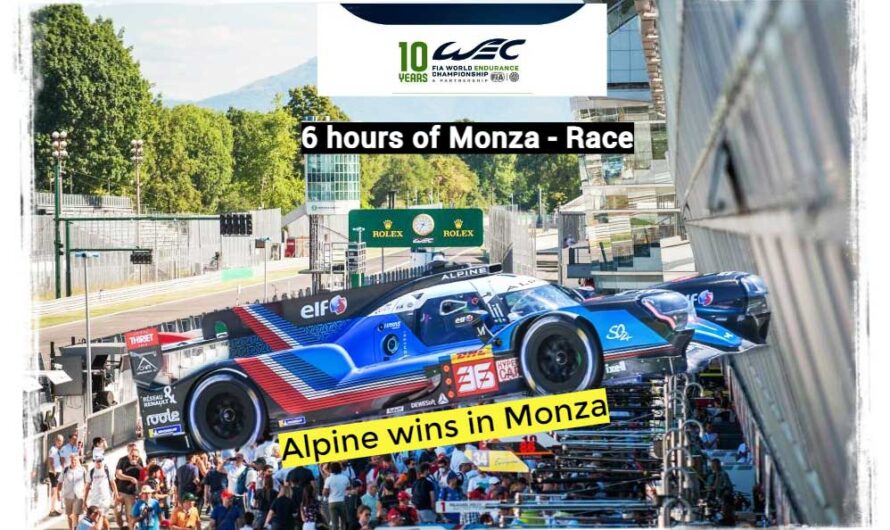 WEC : Alpine remporte les 6h de Monza, déchainées, Corvette vainqueur en LMGTE (Video)