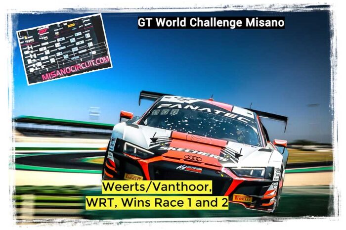 GT World Challenge : Charles Weerts, Dries Vanthoor, Team WRT, s’imposent à Misano en course 1 et 2 (Video)