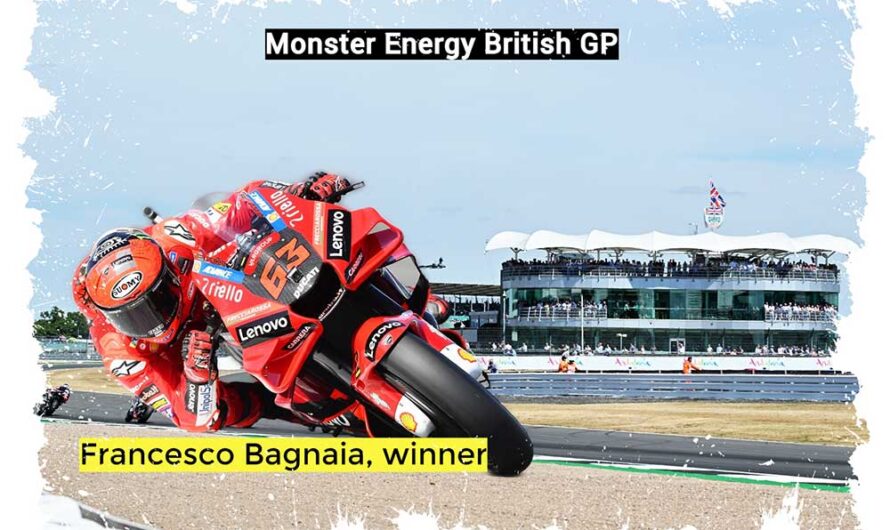 MotoGP : Bagnaia poursuit sa remontée avec une victoire épique au GP de Grande-Bretagne