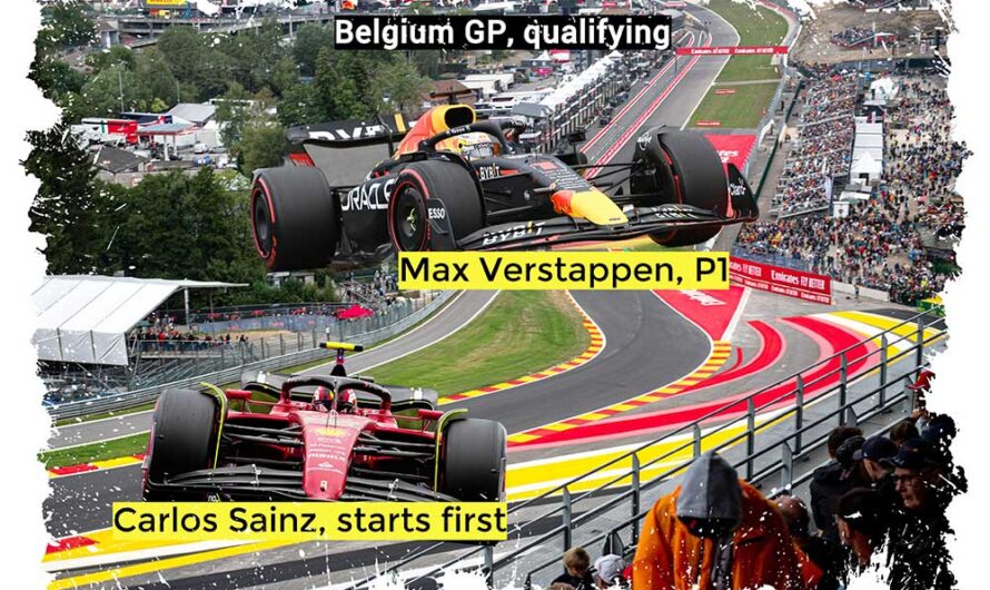 Verstappen signe la pole mais Sainz partira en tête après les pénalités sur la grille du GP de Belgique