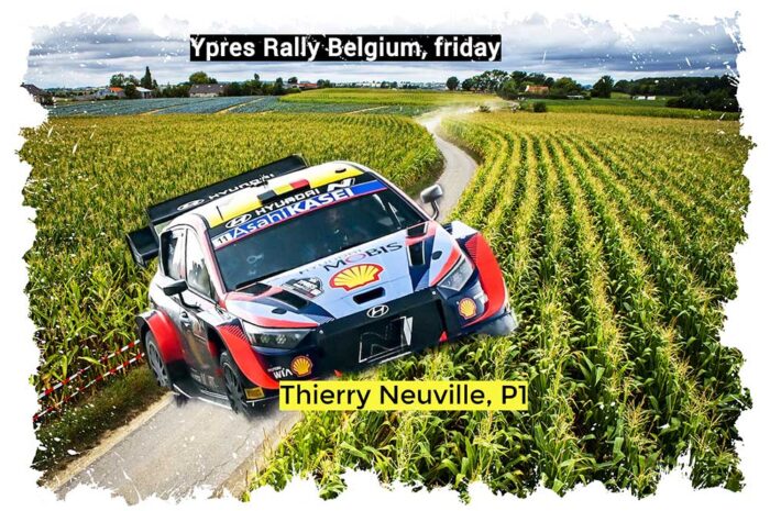 WRC : Thierry Neuville s’empare des commandes en Belgique, vendredi (video)