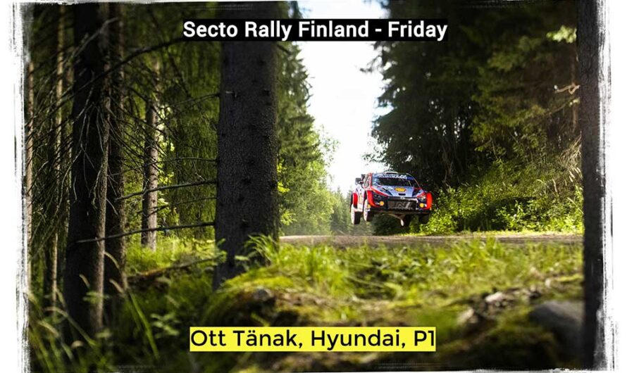 WRC : Tänak tient tête à Lappi en Finlande vendredi (video)