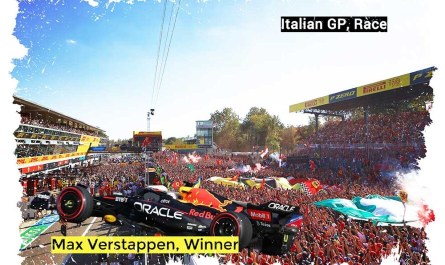 Max Verstappen remporte son premier GP d’Italie, derrière la voiture de sécurité