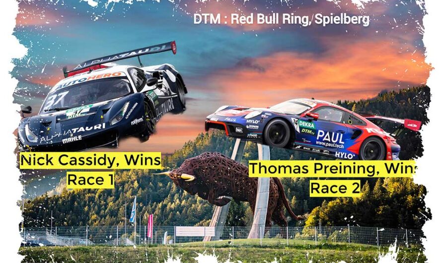 DTM : Nick Cassidy et Thomas Preining vainqueurs au Red Bull Ring à Spielberg