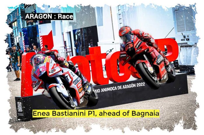 MotoGP : Bastianini bat Bagnaia dans le dernier tour, Quartararo éliminé en Aragon
