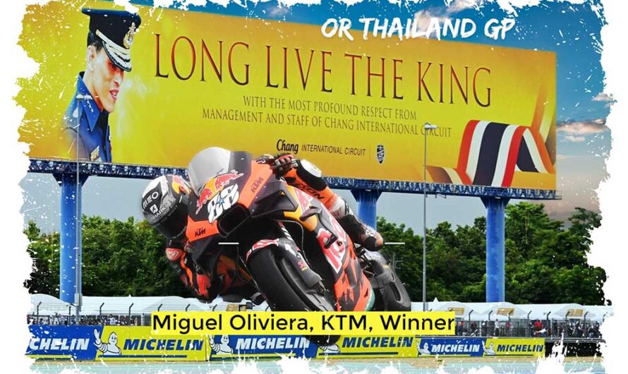 MotoGP : Oliveira vainqueur, Bagnaia réduit l’avance de Quartararo en Thaïlande