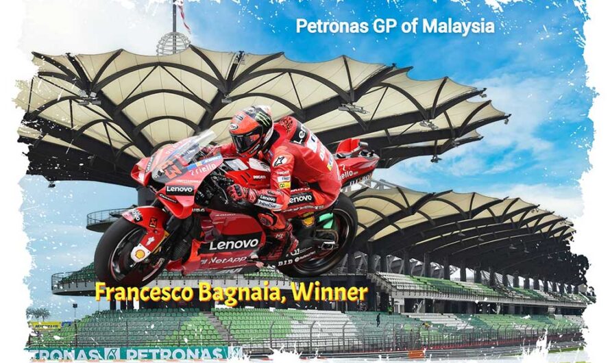MotoGP : Sepang, victoire pour Bagnaia, à 2 petits points du titre