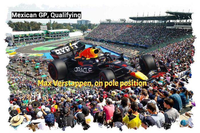 Max Verstappen en pole devant les Mercedes au Mexique