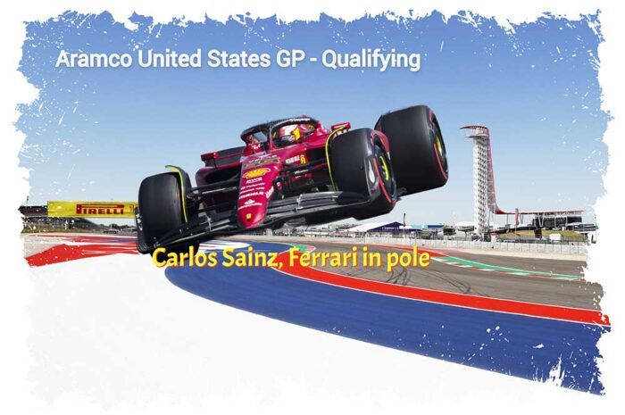 Sainz décroche la pole pour le Grand Prix des États-Unis devant Leclerc et Verstappen.