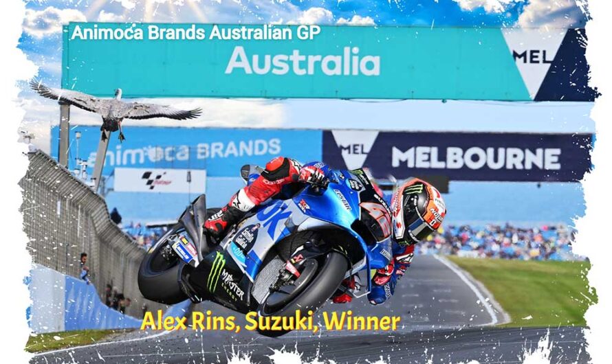 MotoGP : Alex Rins vainqueur surprise en Australie, Quartararo chute, Bagnaia leader du championnat
