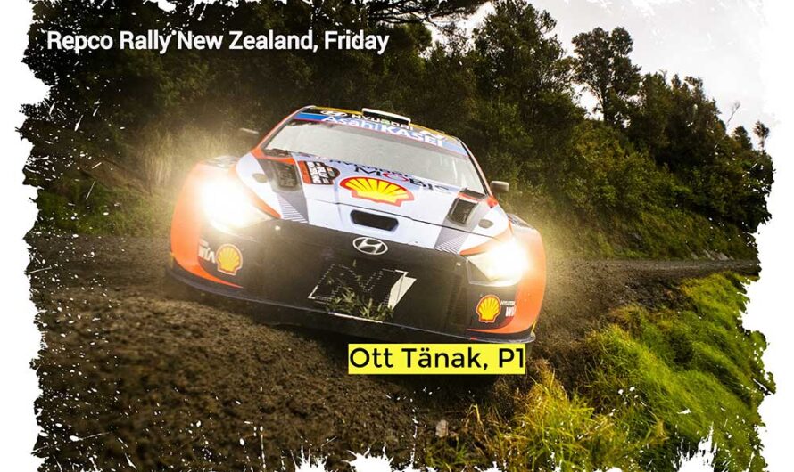 WRC : Tänak prend la tête devant Ogier, vendredi en Nouvelle Zélande (video)