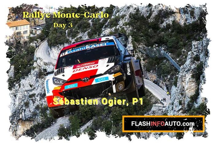 WRC, Monte-Carlo samedi, Ogier fait un pas vers la victoire mais Rovanperä reviens dans le match