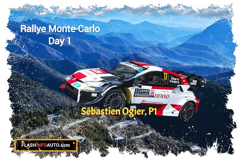WRC : Sébastien Ogier prend les commandes du Monte-Carlo