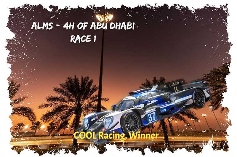 ALMS – Cool Racing garde son calme et remporte la C1 aux 4 heures d’Abu Dhabi !
