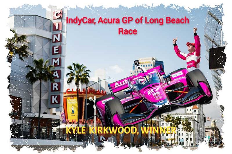 IndyCar, Kirkwood remporte sa première victoire en carrière à Long Beach, Grosjean P2