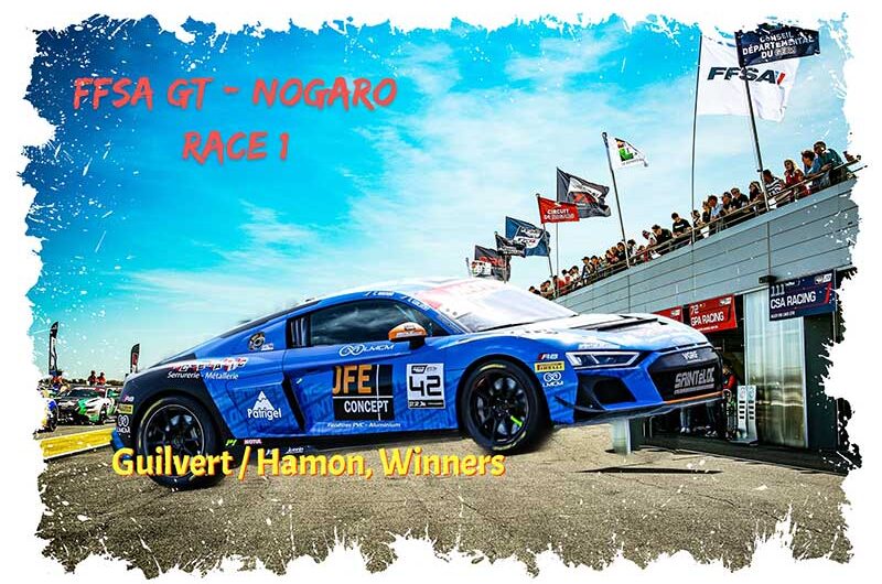 FFSA GT, une chaude rentrée à Nogaro, Guilvert-Hamon vainqueurs de la course 1