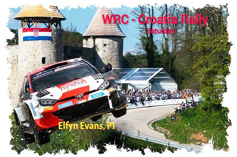 WRC, Elfyn Evans aux commandes samedi en Croatie