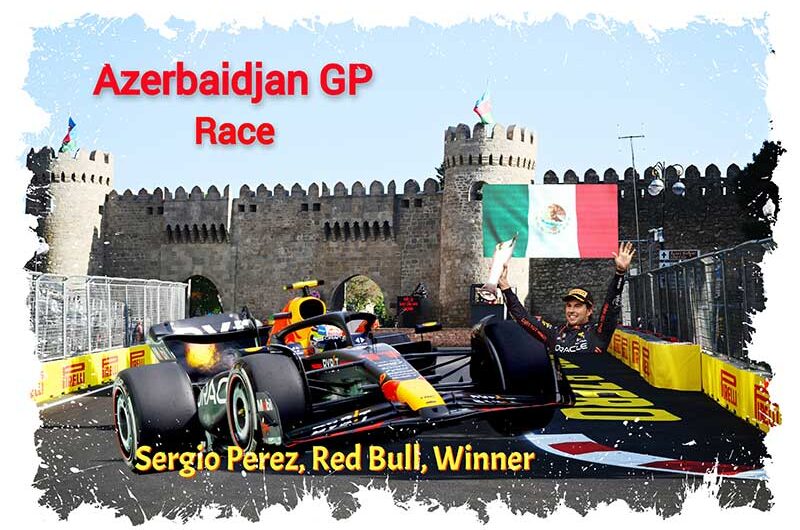 Perez vainqueur devant Verstappen et Leclerc au GP d’Azerbaïdjan
