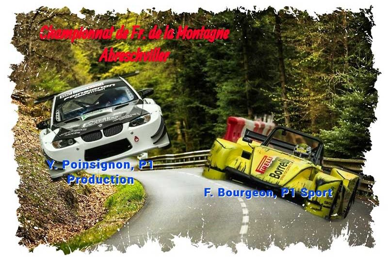 Course de Côte d’Abreschviller, F. Bourgeon et Y. Poinsignon s’imposent