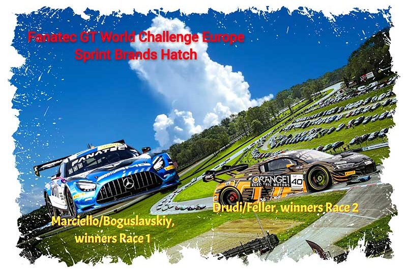 Fanatec GT World Challenge, Marciello/Boguslavskiy et Drudi/ Feller s’impose à Brands Hatch