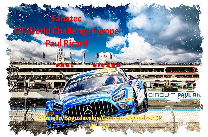 Fanatec GT World Challenge, Akkodis ASP remporte la victoire à domicile sur le circuit Paul Ricard.