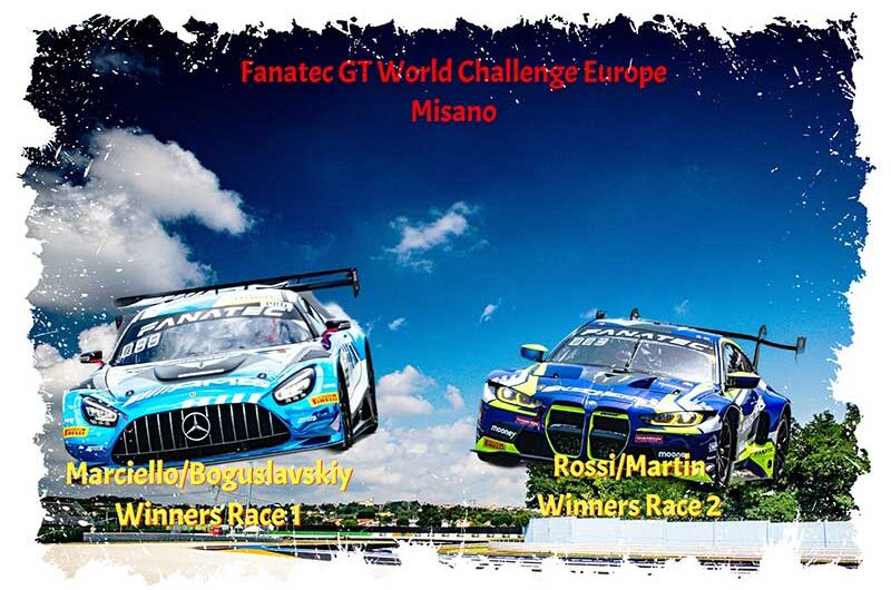 GT World, Marciello/Boguslavskiy, Mercedes et Rossi/Martin, BMW, vainqueurs à Misano, Première victoire en GT pour Valentino Rossi