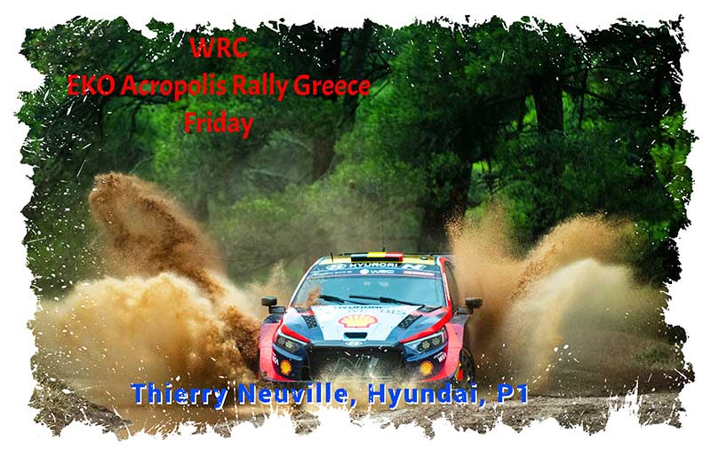 WRC, vendredi, Neuville fait de l’ombre à Ogier en Grèce