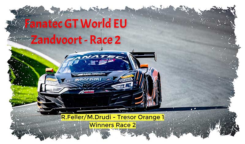 GT World Chalenge EU, Tresor Orange1 Audi réalise le doublé en Sprint Cup grâce à la victoire de Feller et Drudi en course 2 à Zandvoort en clôture de saison
