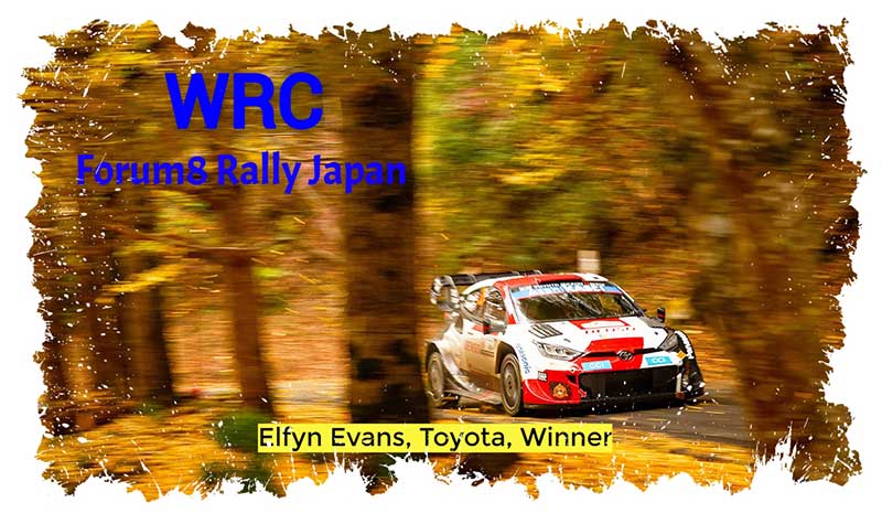 WRC, Elfyn Evans emmène un triplé Toyota au Japon
