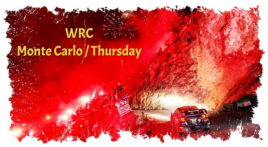 WRC, jeudi, doublé d’Evans, premier leader du Rallye Monte-Carlo