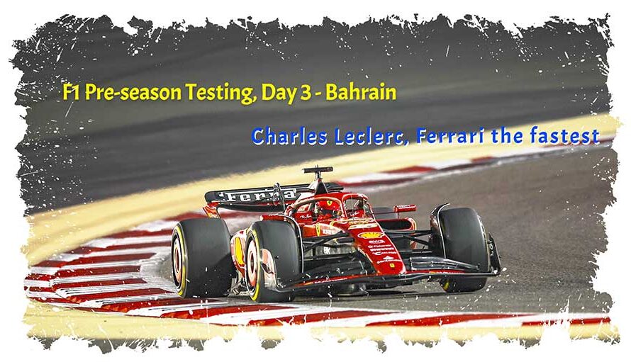 Charles Leclerc termine la troisième journée d’essais de pré-saison en tête alors que l’action se termine à Bahreïn