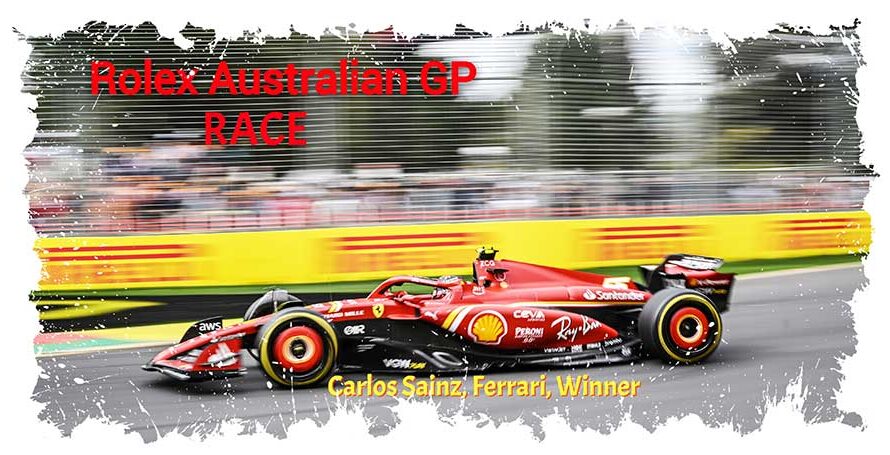 Sainz s’impose au GP d’Australie avec un doublé Ferrari, Verstappen abandonne