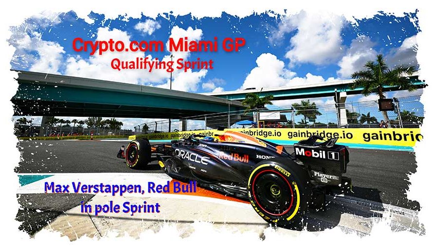 Max Verstappen décroche la pole dans les qualifications du sprint de Miami devant Leclerc et Perez