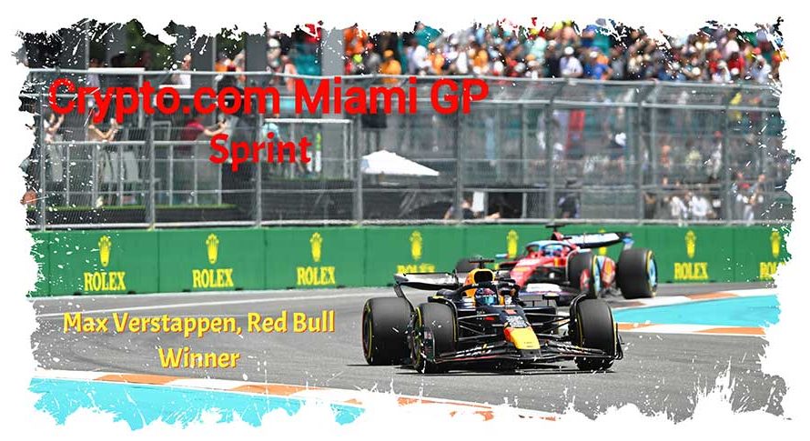 Max Verstappen s’impose dans la course Sprint devant Leclerc et Perez à Miami