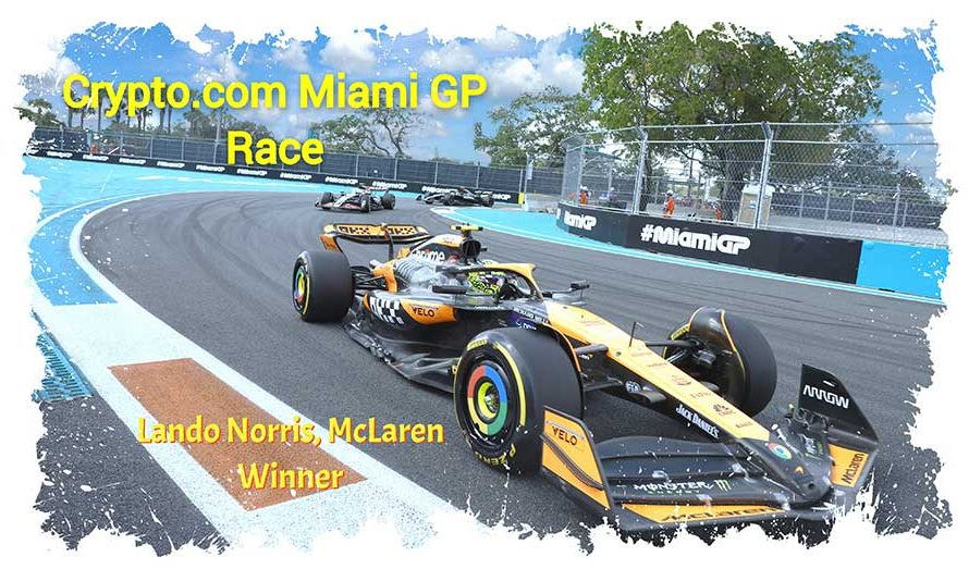 Lando Norris remporte sa première victoire en F1 lors d’un Grand Prix de Miami riche en rebondissements.