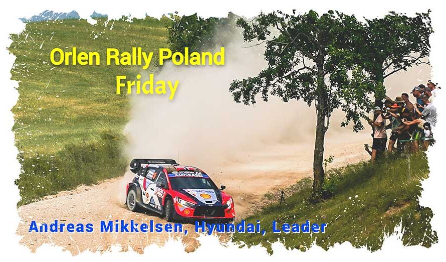 WRC, Andreas Mikkelsen, Hyundai, en tête en Pologne vendredi