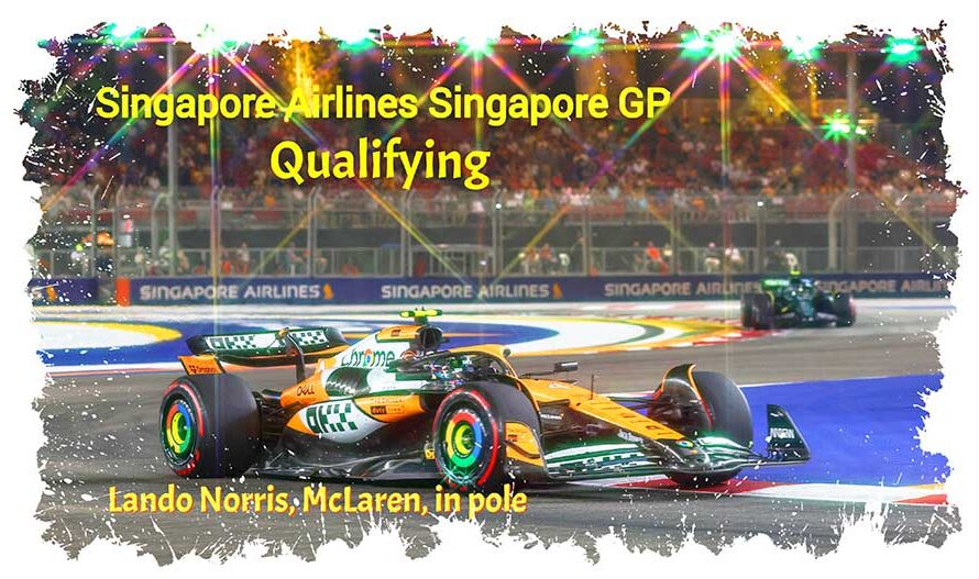 Lando Norris décroche la pole position du GP de Singapour face à Verstappen, gros crash de Sainz