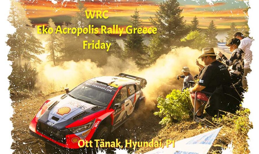 WRC, vendredi, Ott Tänak leader en Grèce, ses rivaux pour le titre en difficulté