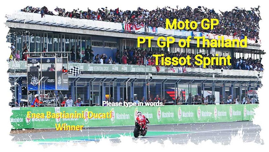 Moto GP, Enea Bastianini domine les prétendants au titre en Tissot Sprint en Thaïlande