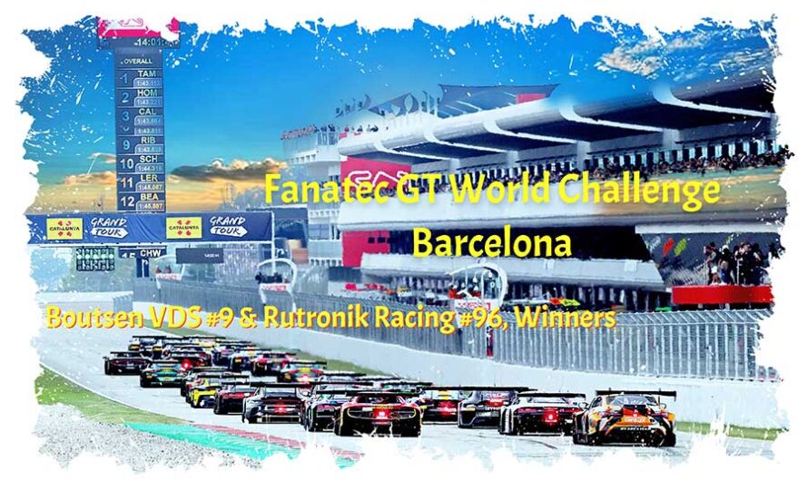 Fanatec GT World Challenge, Barcelone, Boutsen VDS & Rutronik Racing vainqueurs