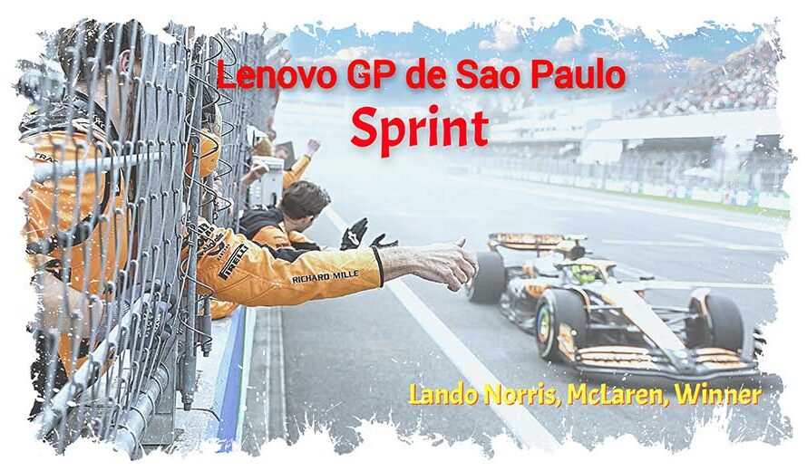 Lando Norris remporte le Sprint à Sao Paulo, devant Piastri qui a cédé sa place, obéissant aux consignes d’équipe