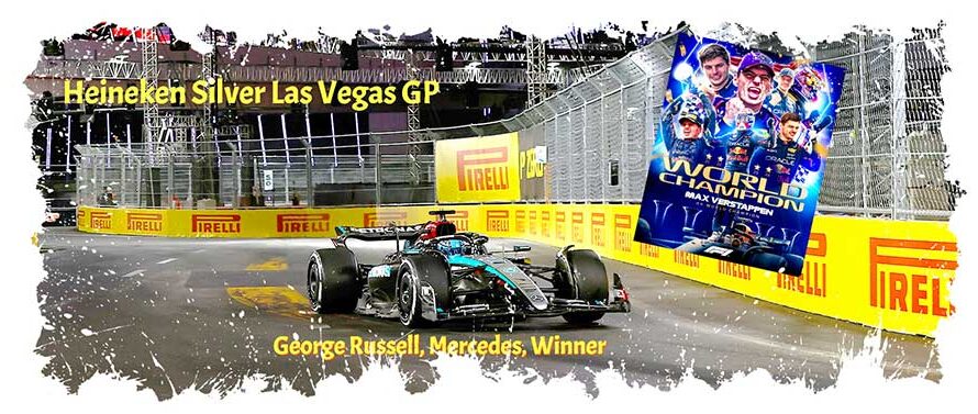 Max Verstappen Champion, George Russell en tête d’un doublé Mercedes à Las Vegas